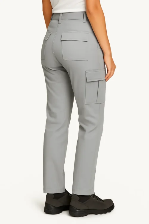 PANTALON CARGO GRIS CLARO DAMA
