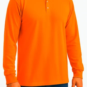 CAMIBUSO TIPO POLO NARANJA VIVO