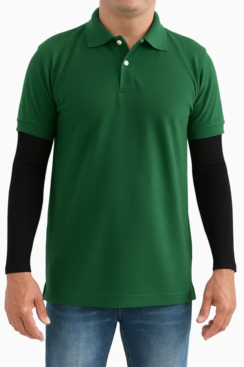 CAMISETA POLO VERDE BOTELLA