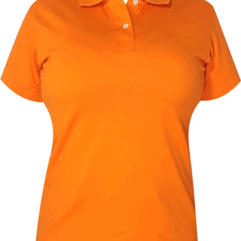 CAMISETA POLO NARANJA DAMA