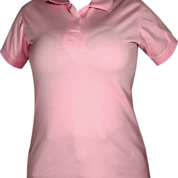 CAMISETA POLO ROSADA DAMA