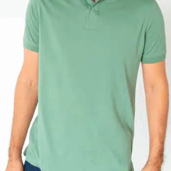 CAMISETA POLO VERDE SALVIA