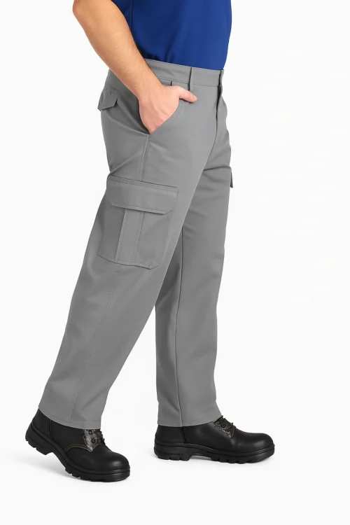 PANTALON CARGO GRIS CLARO