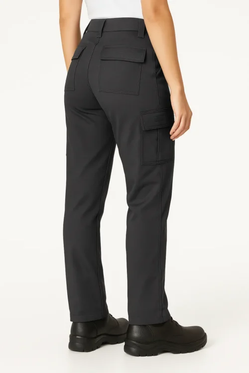PANTALON CARGO GRIS OSCURO DAMA