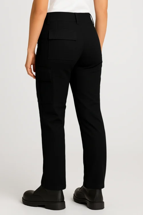 PANTALON CARGO NEGRO DAMA