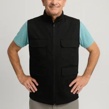 CHALECO 4 BOLSILLOS NEGRO