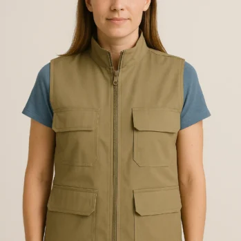 CHALECO CAQUI 4 BOLSILLOS DAMA